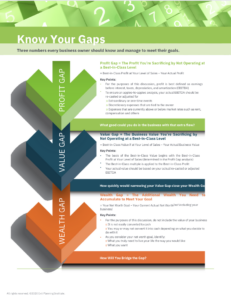 Thumbnail size image of the Know Your Gaps PDF available from the Exit Planning Institute (click to download)